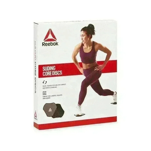 Reebok Sliding Core Discs, Pair Home Exercise Equipment New In a Box - Picture 8 of 8